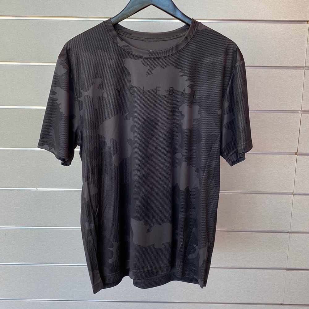 CycleBar Men’s Sport Tee - Black Camo - Medium - NWT